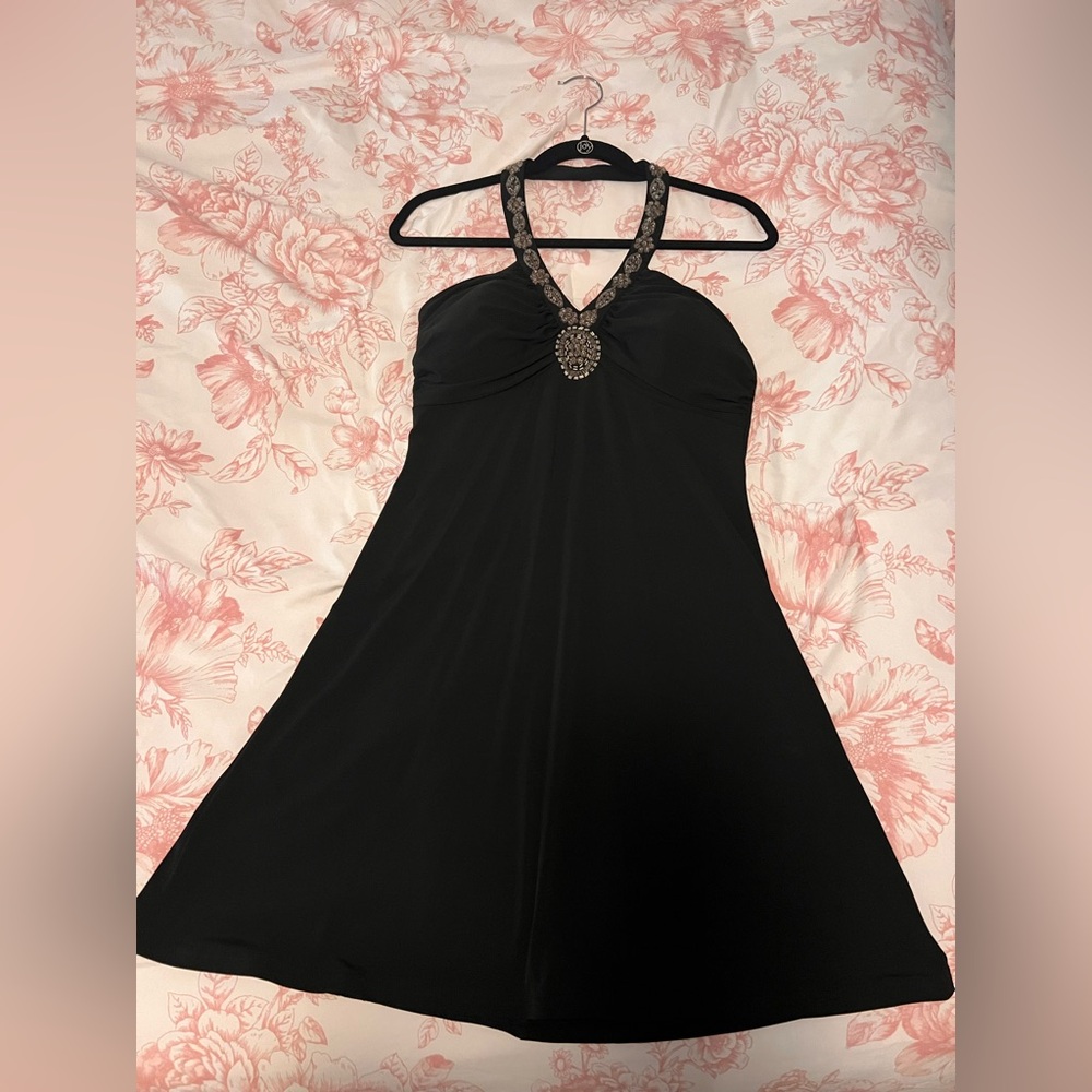 Black halter dress size 8